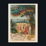 Carte Postale Saint-Raphaël France Poster vintage 1893<br><div class="desc">Affiche de voyage de Saint-Raphaël en France. Publié en 1893. Veuillez noter que nos affiches sont des reproductions de haute qualité basées sur des scans professionnels, très haute résolution des originaux. Notre processus de retouche manuelle n'implique pas l'utilisation de filtres qui enlèvent les détails ou la texture d'origine que vous...</div>