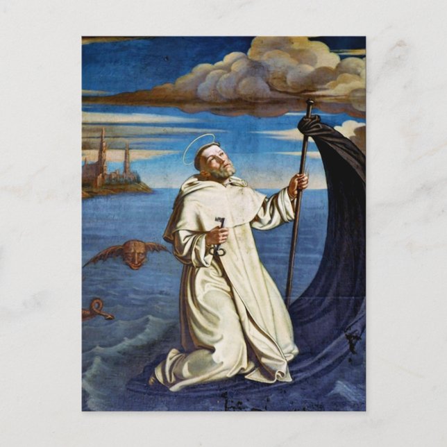 Carte Postale Saint Raymond de Penyafort Premium Style Baroque (Devant)