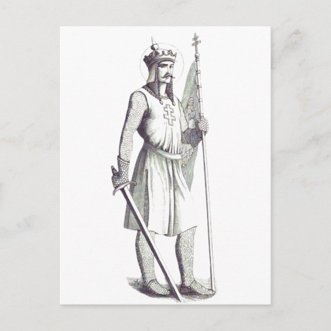 Carte Postale Saint-Roi Stephen Roi de Hongrie (Devant)