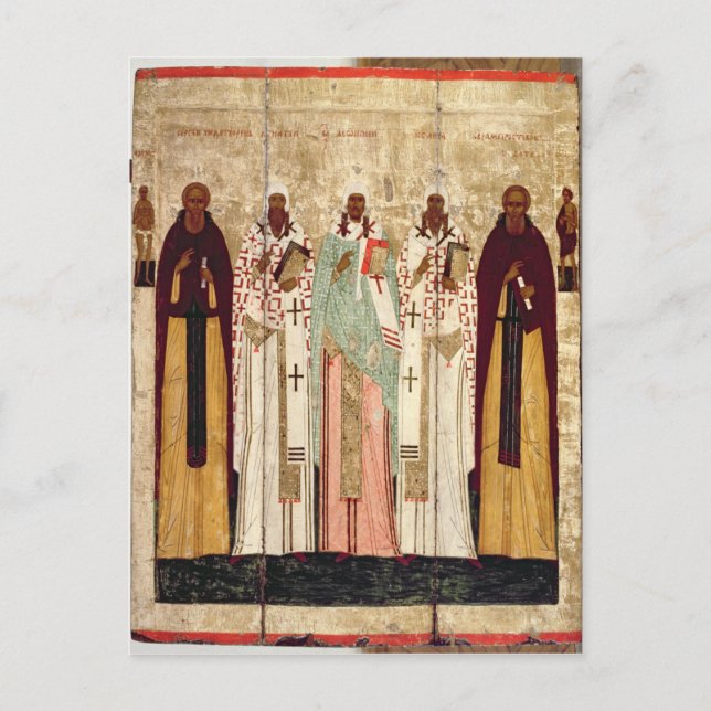 Carte Postale Saint Serge de Radonesh avec les saints de (Devant)