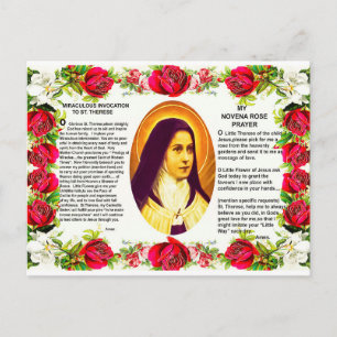 Carte Postale Saint Thérèse La Petite Fleur De Jésus