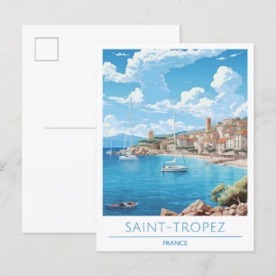 Carte Postale Saint Tropez France Travel