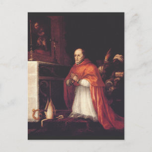 Carte Postale Saint Turibius de Mogrovejo Archevêque Art