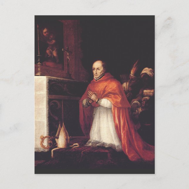 Carte Postale Saint Turibius de Mogrovejo Archevêque Art (Devant)