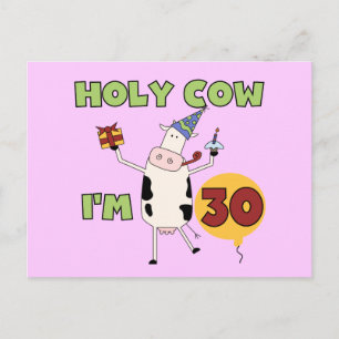 Carte Postale Saint Vache Je suis 30 T-shirts et cadeaux