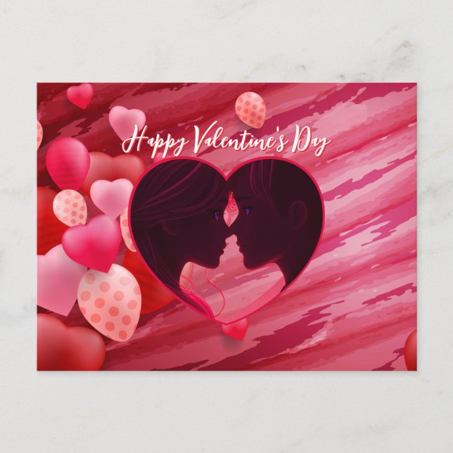 Carte Postale Saint Valentin (Devant)