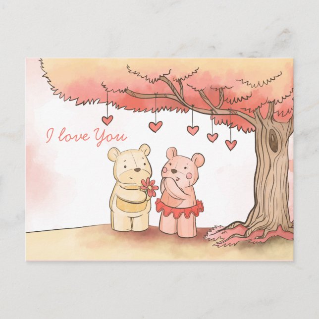 Carte Postale Saint Valentin (Devant)