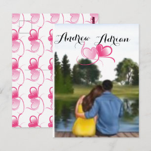 Carte Postale Saint-Valentin 2024 pour couple personnalisé
