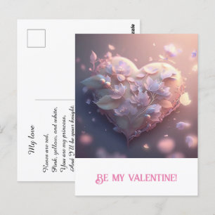 Carte Postale Saint-Valentin. Cœur