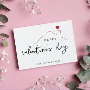 Carte Postale Saint Valentin Coeur Promotionnel Immobilier