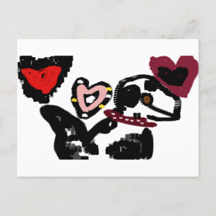 Carte Postale Saint-Valentin dalmate