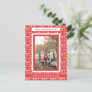 Carte Postale Saint Valentin dessin de la photo de famille