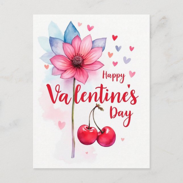 Carte Postale Saint Valentin fête de l'amour (Devant)