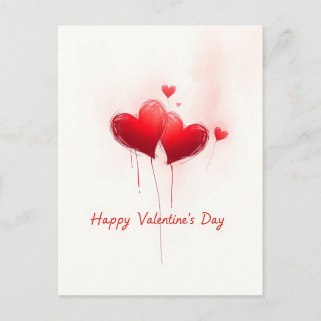 Carte Postale Saint Valentin fête de l'amour (Devant)