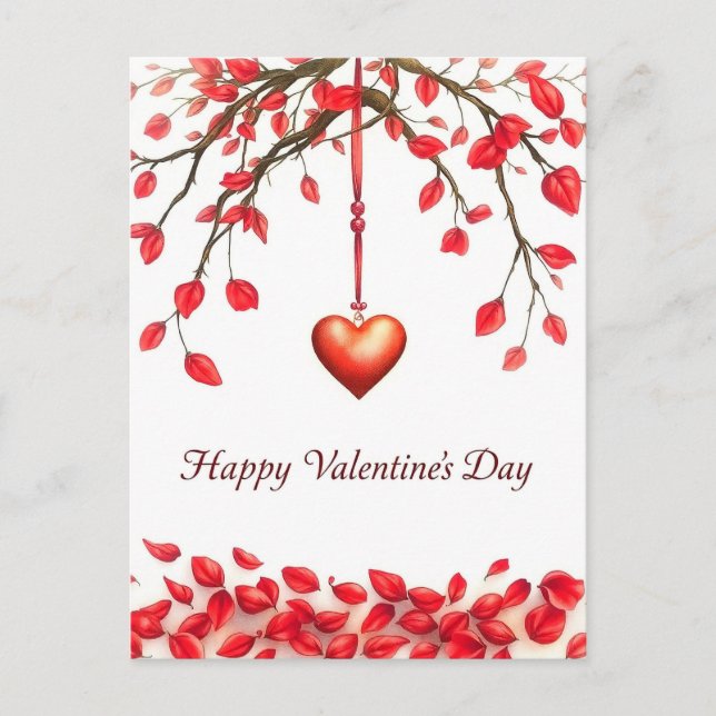 Carte Postale Saint Valentin fête de l'amour (Devant)