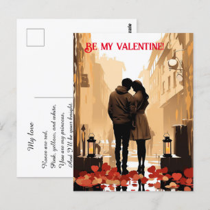 Carte Postale Saint-Valentin. Parlez de votre amour !