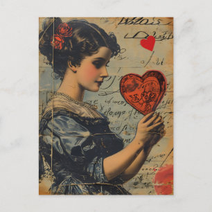 Carte Postale Saint-Valentin vintage