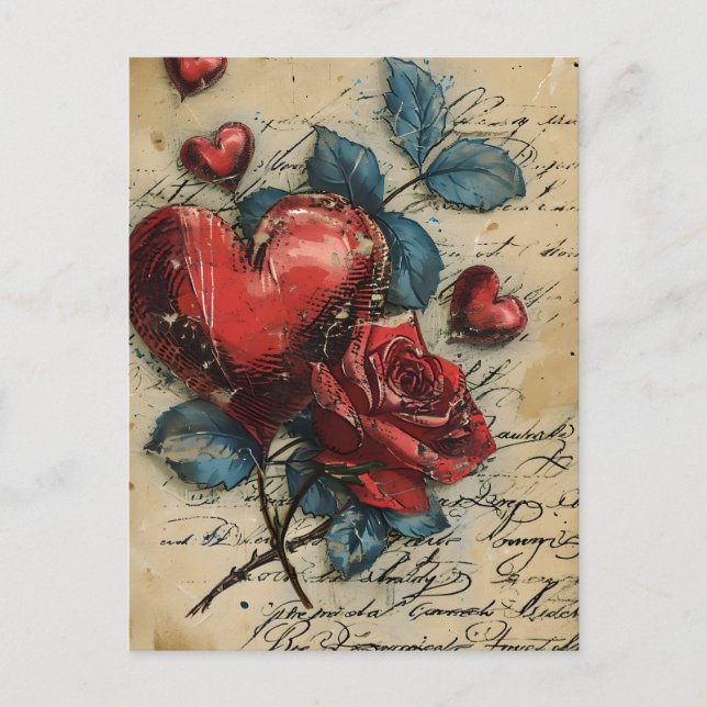 Carte Postale Saint-Valentin vintage (Devant)