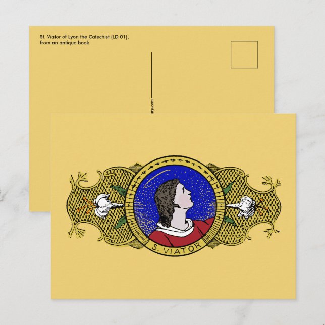 Carte Postale Saint Viateur de Lyon le Catéchiste (LD 001) (Devant / Derrière)