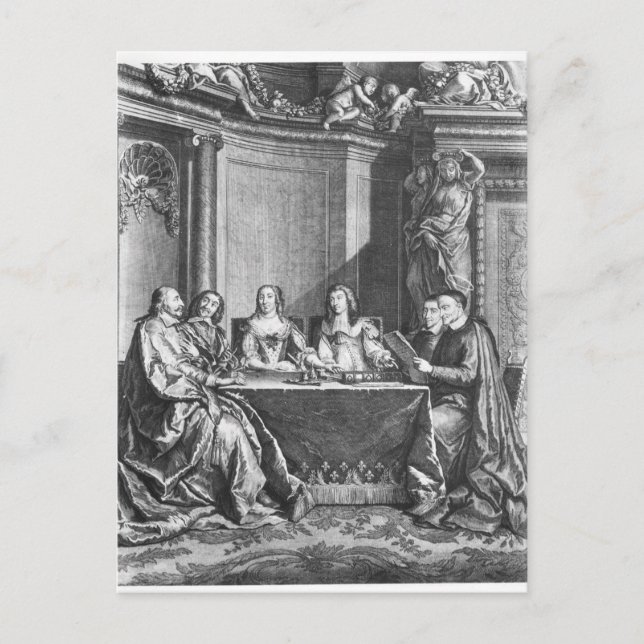 Carte Postale Saint Vincent de Paul et le cardinal Jules Mazarin (Devant)