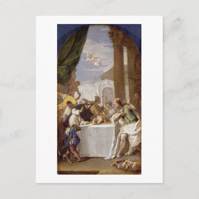 Carte Postale Saint Vincent Ferrer accomplissant un miracle (Devant)