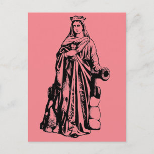 Carte Postale Sainte Barbara Vierge et martyr