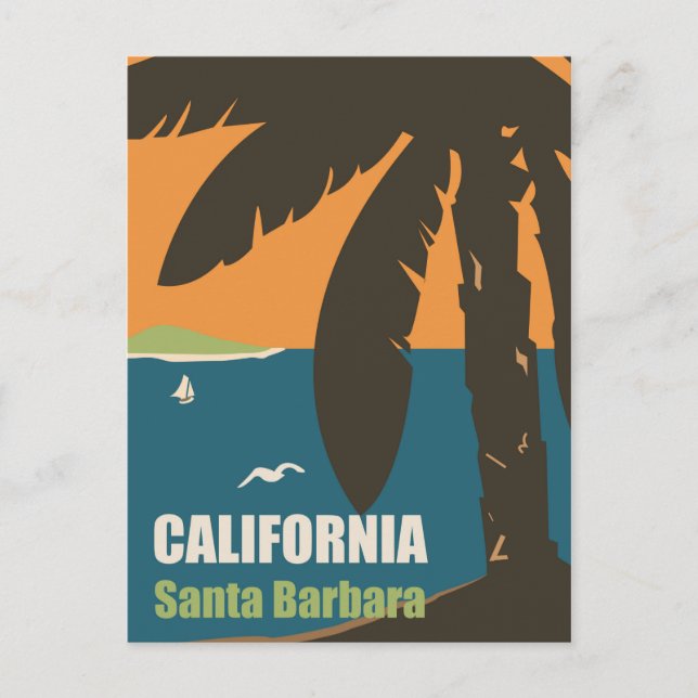 Carte Postale Sainte-Barbe, Californie (Devant)