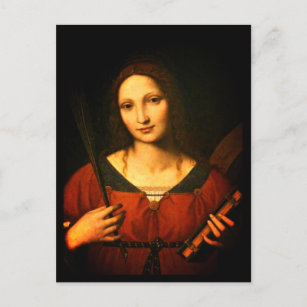 Carte Postale Sainte Catherine d'Alexandrie (Bernardino Luini)