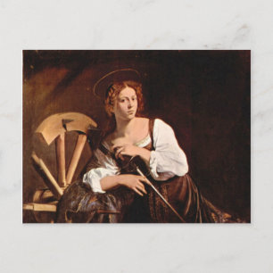 Carte Postale Sainte Catherine d'Alexandrie par Caravaggio