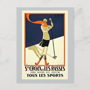 Carte Postale Sainte Croix Les Rasses Ski Sports Voyage