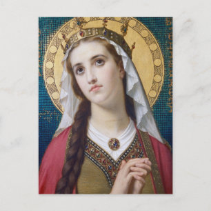 Carte Postale Sainte Élisabeth de Hongrie par Hugues Merle