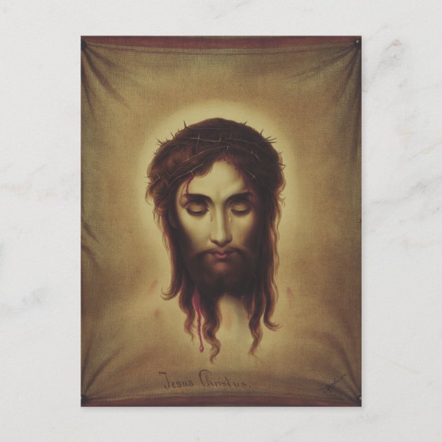 Carte Postale Sainte Face de Jésus Christ (Devant)