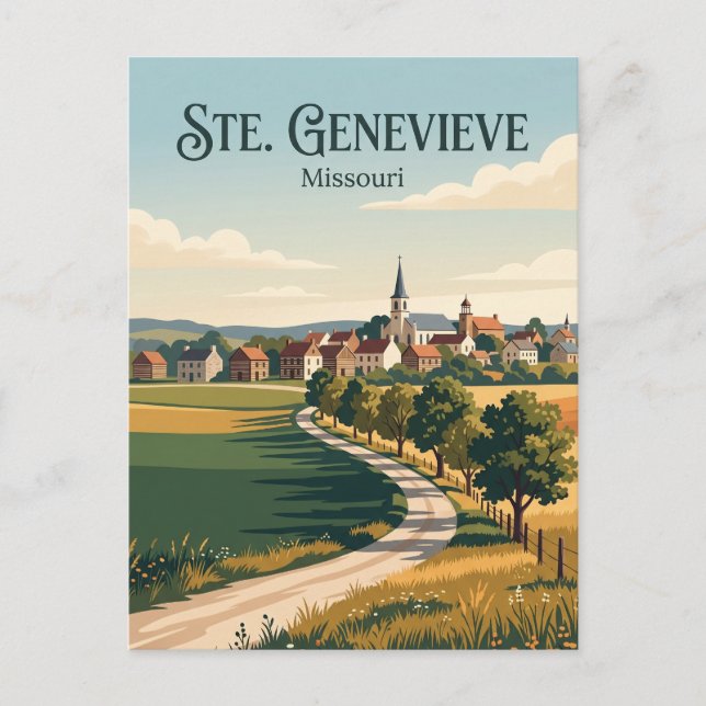 Carte Postale Sainte-Geneviève Missouri (Devant)
