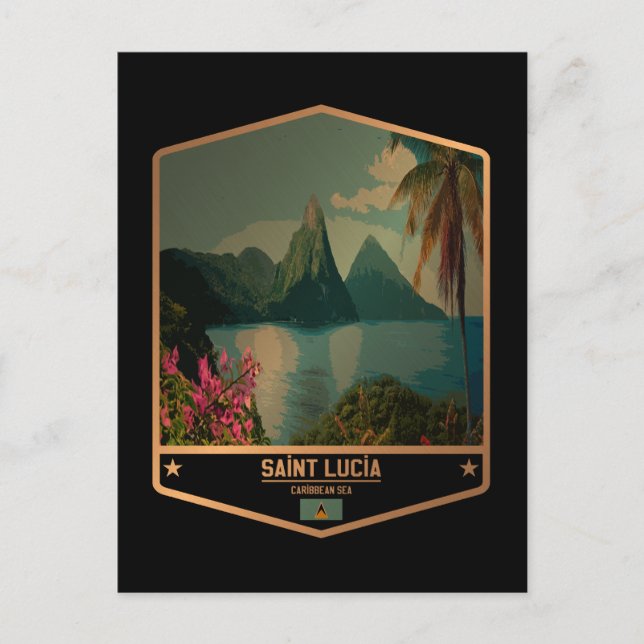 Carte Postale Sainte-Lucie (Devant)