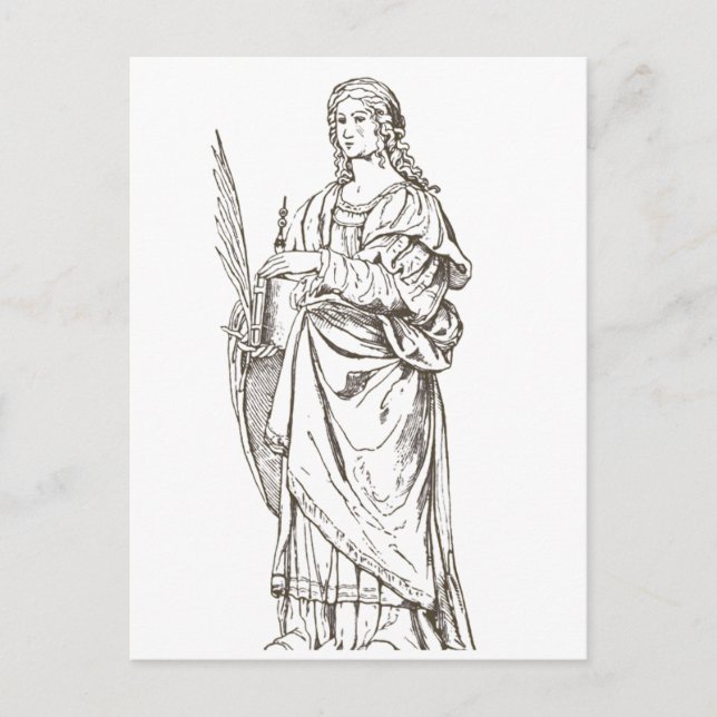 Carte Postale Sainte-Lucie par Bernardino Luini (Devant)