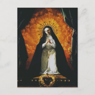 Carte Postale Sainte Margaret Mary Alacoque