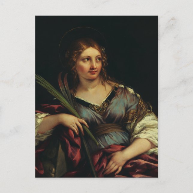 Carte Postale Sainte Martina de Rome par Pietro Berrettini (Devant)