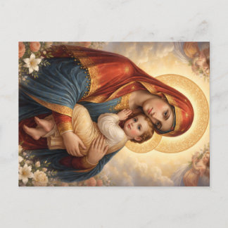 Carte Postale Sainte Mère de Dieu – Amour Divin & Protection´11