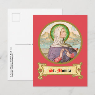 Carte Postale Sainte Monique de Tagaste (SAU 047; détail)