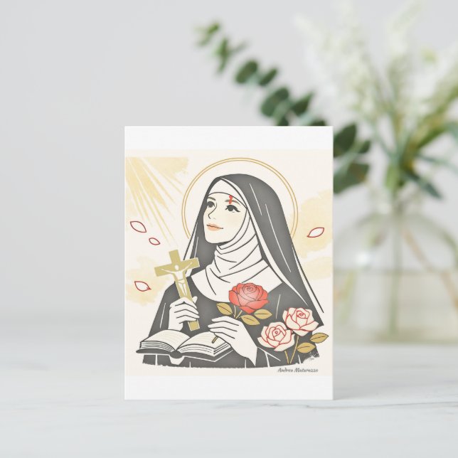 Carte Postale Sainte Rita de Cascia (Debout devant)