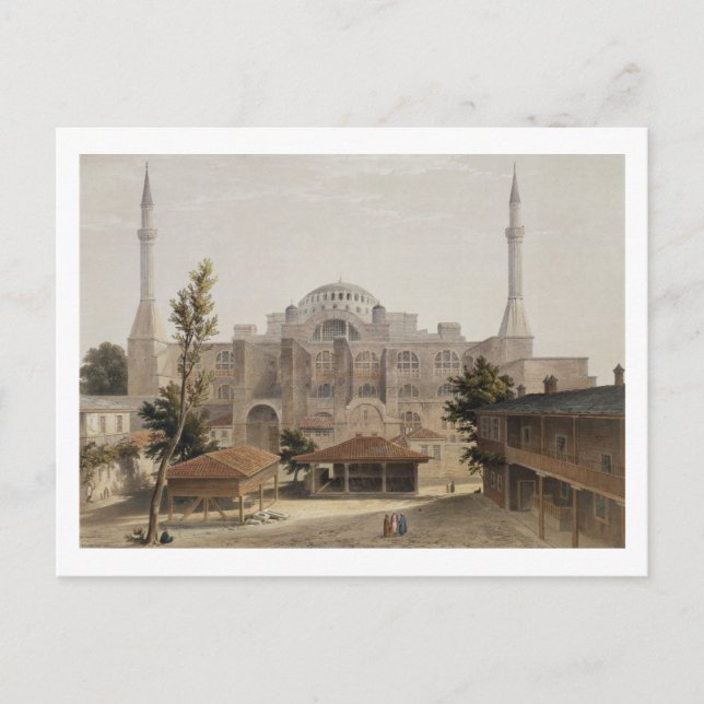 Carte Postale Sainte-Sophie, Constantinople, pub. 1852 (couleur  (Devant)