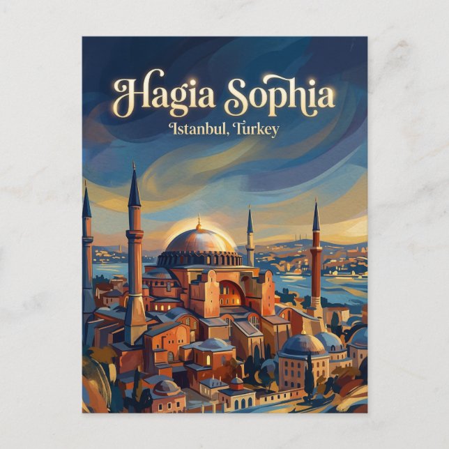 Carte Postale Sainte-Sophie, Istanbul, Marmara (Devant)