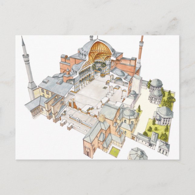 Carte Postale Sainte Sophie. Istanbul Turquey. (Devant)