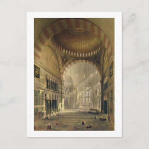 Carte Postale Sainte-Sophie, plaque 24 : intérieur du centre d