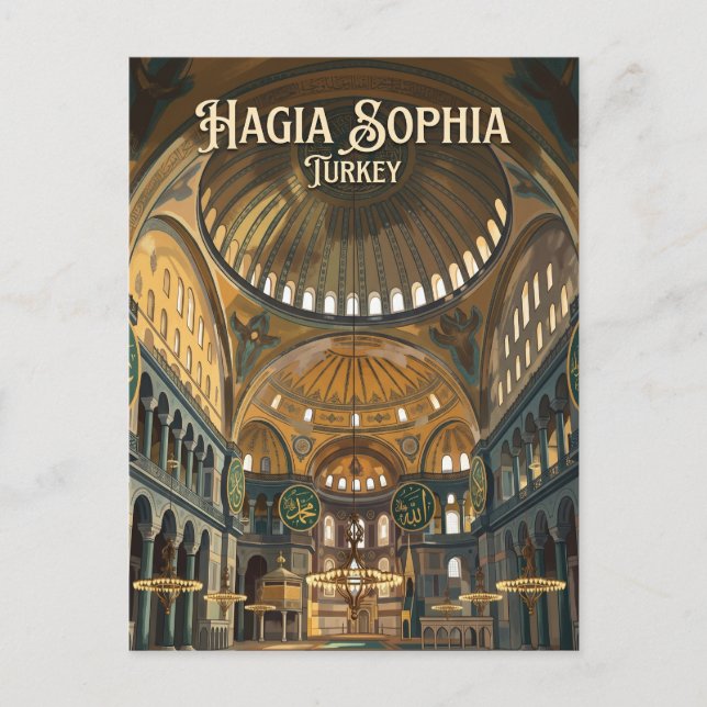 Carte Postale Sainte-Sophie Turquie (Devant)