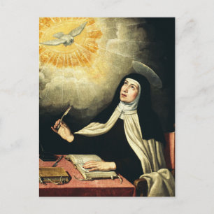 Carte Postale Sainte Thérèse d'Avila Mystique de Feu Art 