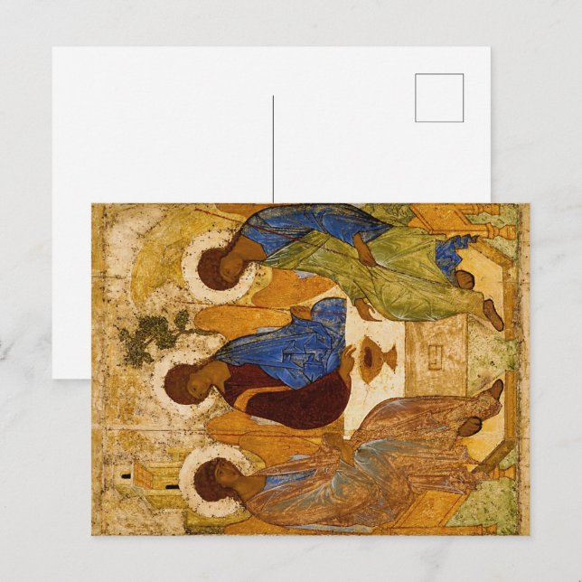 Carte Postale Sainte Trinité par Andrey Rublev (Devant / Derrière)