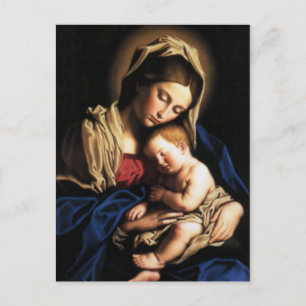 Carte Postale Sainte Vierge Marie et Enfant Jésus