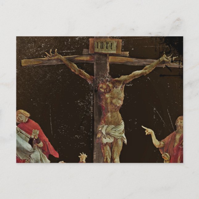Carte Postale Saints crucifixion aux pieds de Jésus (Devant)