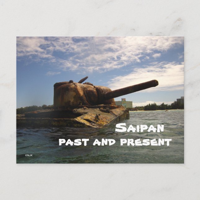 Carte Postale Saipan passé et présent (Devant)